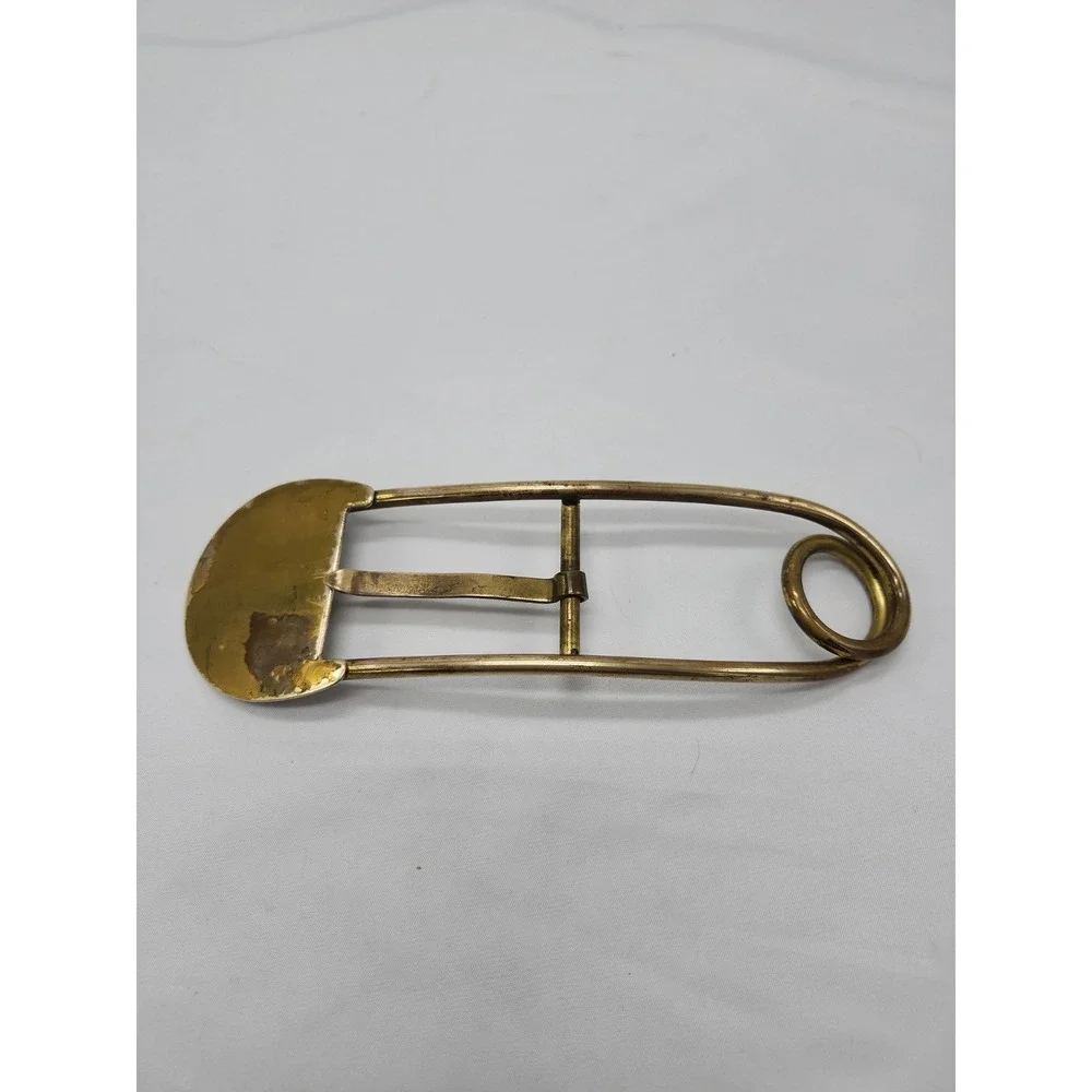 Vintage Belt Buckle Shaped Like A Safty Pin